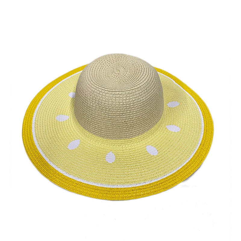 Wide Brim Straw Hat For Beach