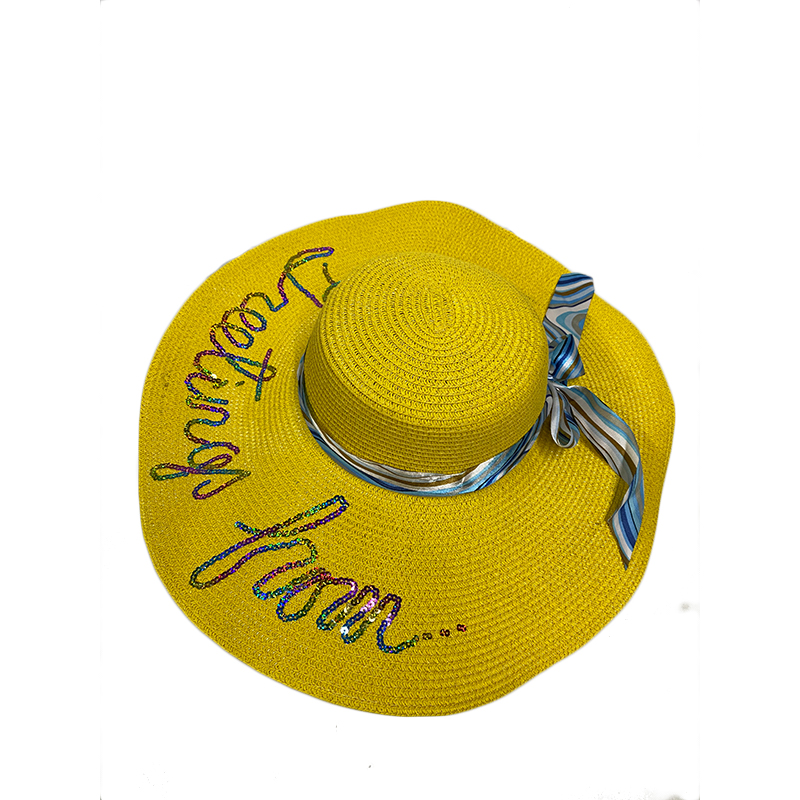 female straw hat