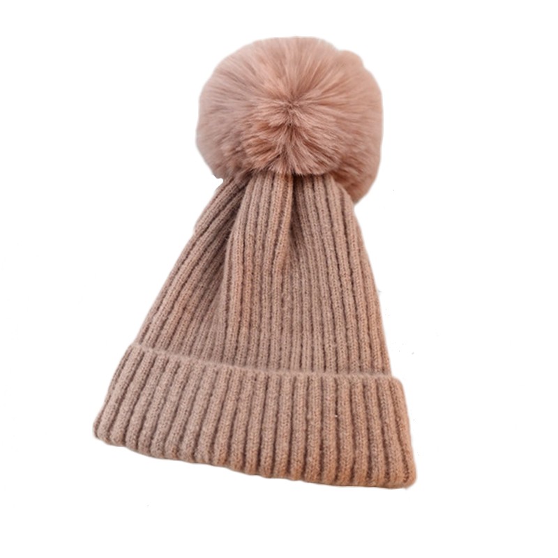 Design Solid Color Knitted Hat