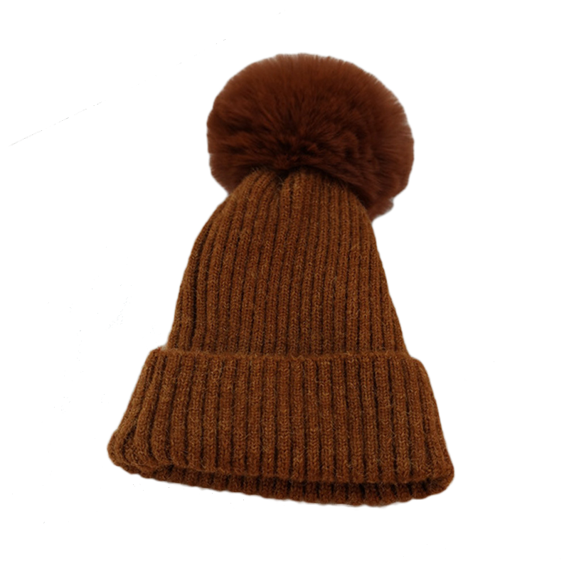 Design Solid Color Knitted Hat